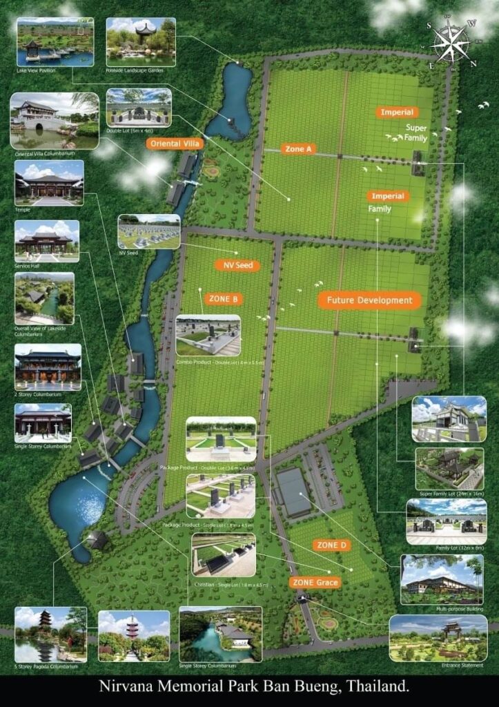 แผนผัง เนอร์วาน่าเมมโมเรียลปาร์ค